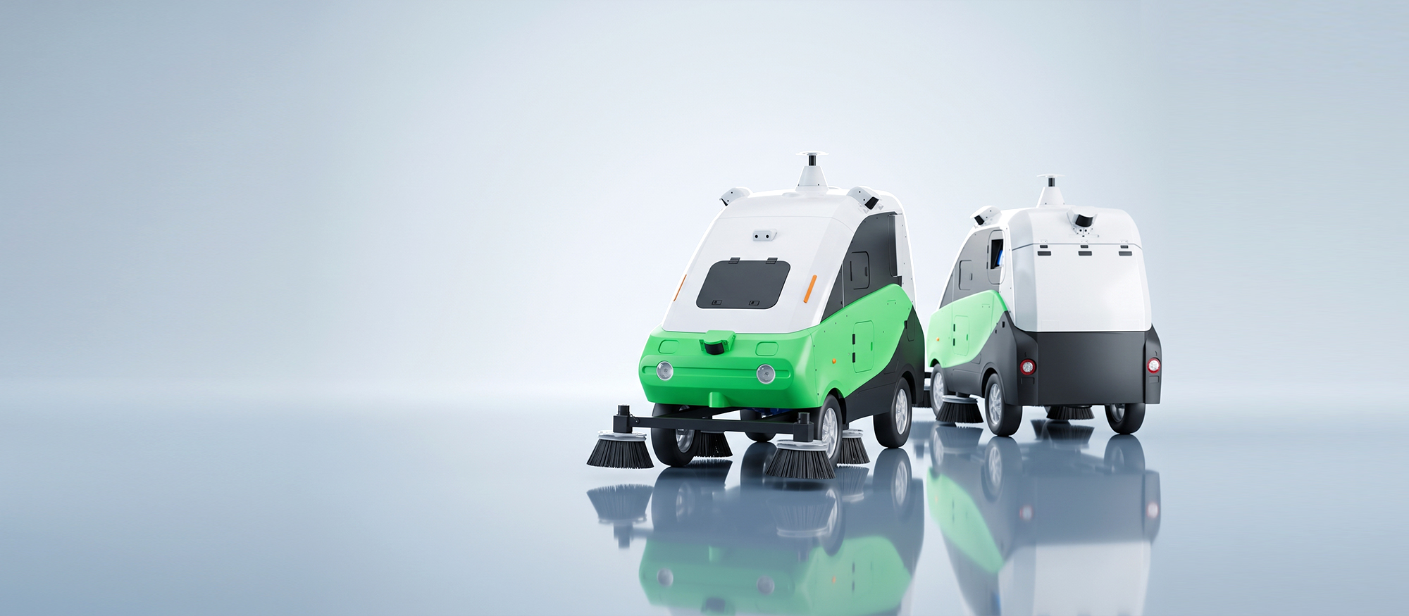 Outdoor unmanned intelligent cleaning vehicle